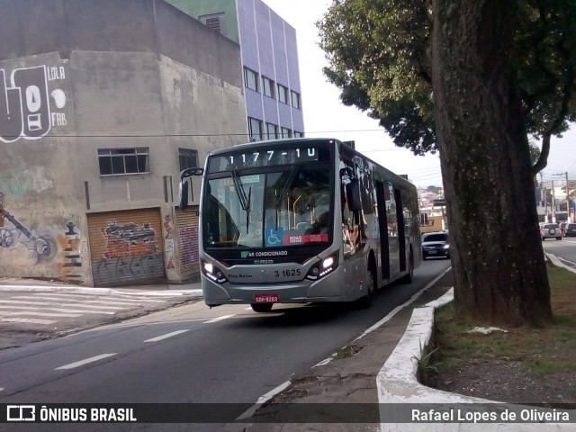 Viação Metrópole Paulista - Zona Leste 3 1625 na cidade de São Paulo, São Paulo, Brasil, por Rafael Lopes de Oliveira. Número da foto: #7374569.