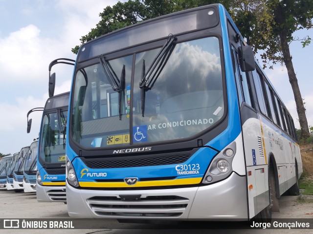 Transportes Futuro C30123 na cidade de Rio de Janeiro, Rio de Janeiro, Brasil, por Jorge Gonçalves. ID da foto: 7376233.