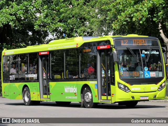 Viação Pendotiba 2.1.175 na cidade de Niterói, Rio de Janeiro, Brasil, por Gabriel de Oliveira. ID da foto: 7376467.