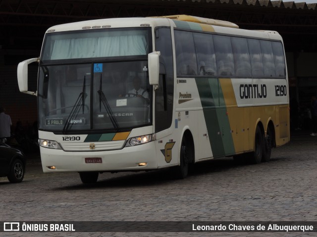 Empresa Gontijo de Transportes 12190 na cidade de Vitória da Conquista, Bahia, Brasil, por Leonardo Chaves de Albuquerque. ID da foto: 7375526.