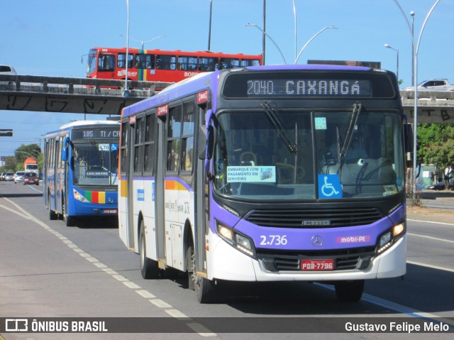 Mobibrasil São Lourenço >>> Mobi-PE 2.736 na cidade de Recife, Pernambuco, Brasil, por Gustavo Felipe Melo. ID da foto: 7376469.