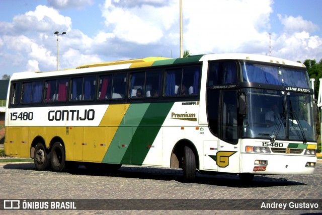 Empresa Gontijo de Transportes 15480 na cidade de Perdões, Minas Gerais, Brasil, por Andrey Gustavo. ID da foto: 7374402.