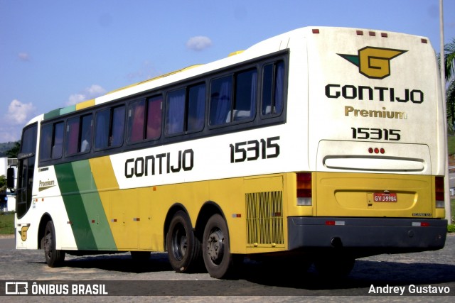 Empresa Gontijo de Transportes 15315 na cidade de Perdões, Minas Gerais, Brasil, por Andrey Gustavo. ID da foto: 7374448.