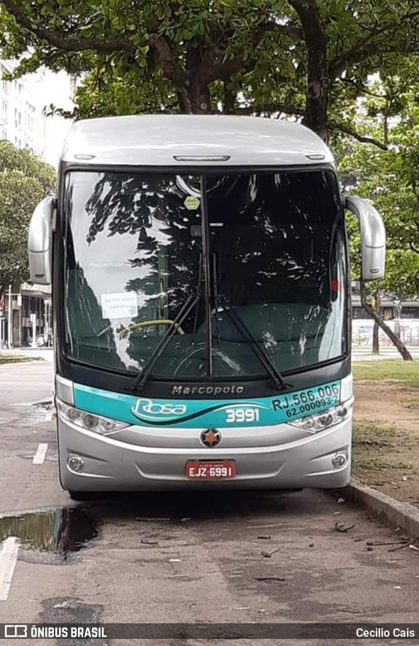 Rosa Turismo 3991 na cidade de Rio de Janeiro, Rio de Janeiro, Brasil, por Cecilio Cais. Número da foto: #7376164.