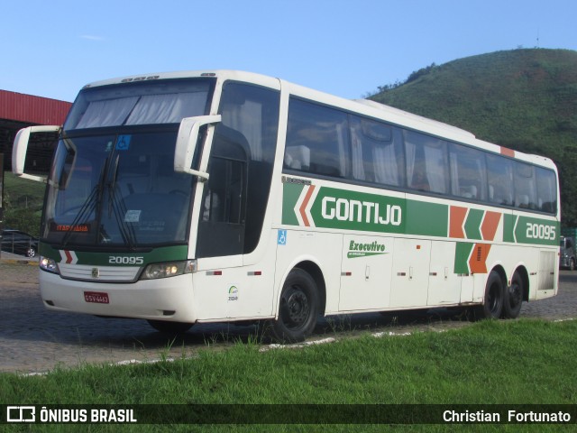 Empresa Gontijo de Transportes 20095 na cidade de Leopoldina, Minas Gerais, Brasil, por Christian  Fortunato. ID da foto: 7374733.