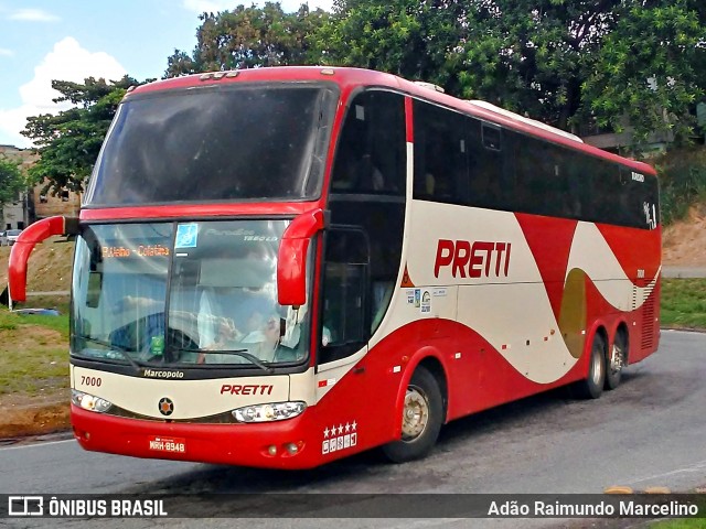 Viação Pretti 7000 na cidade de Belo Horizonte, Minas Gerais, Brasil, por Adão Raimundo Marcelino. ID da foto: 7377305.