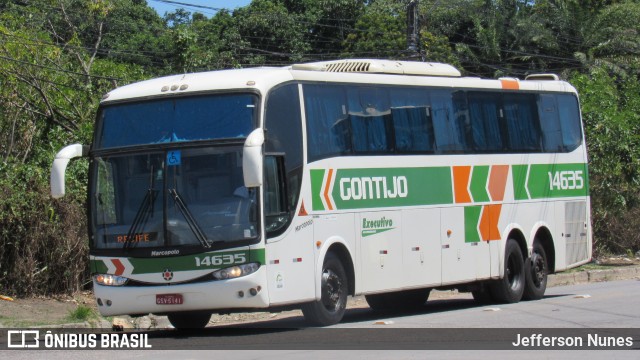 Empresa Gontijo de Transportes 14635 na cidade de Recife, Pernambuco, Brasil, por Jefferson Nunes. ID da foto: 7377774.