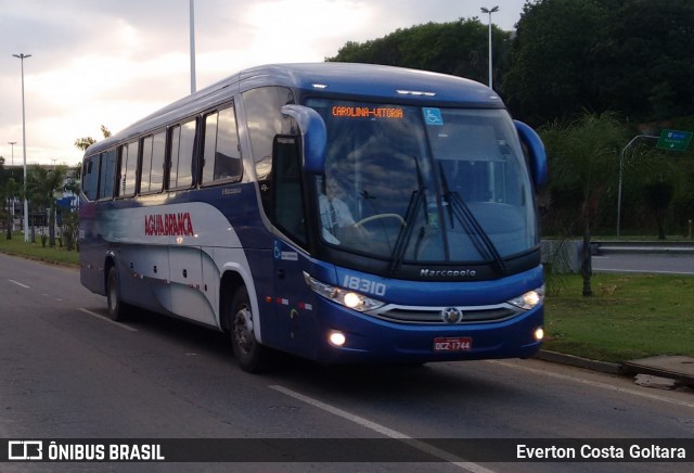 Viação Águia Branca 18310 na cidade de Cariacica, Espírito Santo, Brasil, por Everton Costa Goltara. Número da foto: #7374838.