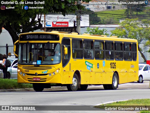 Viação Leme 1026 na cidade de Jundiaí, São Paulo, Brasil, por Gabriel Giacomin de Lima. Número da foto: #7379528.