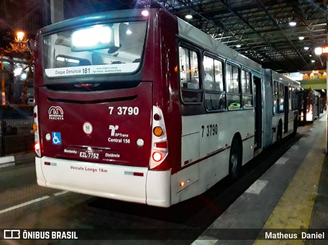Viação Metrópole Paulista - Zona Sul 7 3790 na cidade de São Paulo, São Paulo, Brasil, por Matheus  Daniel. Número da foto: #7381308.
