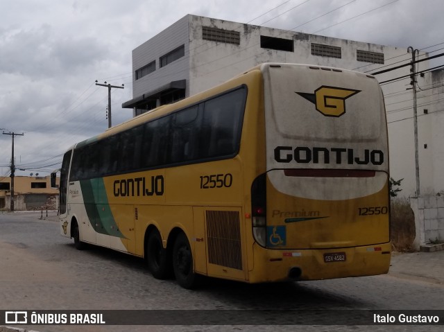 Empresa Gontijo de Transportes 12550 na cidade de Caruaru, Pernambuco, Brasil, por Italo Gustavo. ID da foto: 7381372.