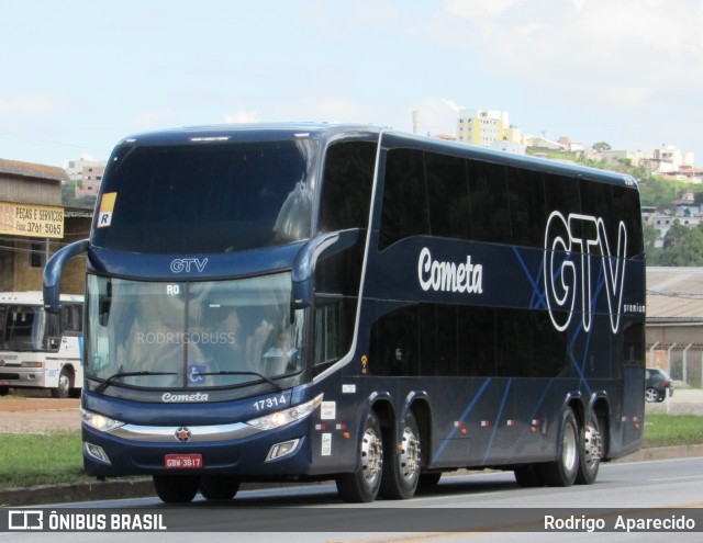 Viação Cometa 17314 na cidade de Conselheiro Lafaiete, Minas Gerais, Brasil, por Rodrigo  Aparecido. Número da foto: #7379543.