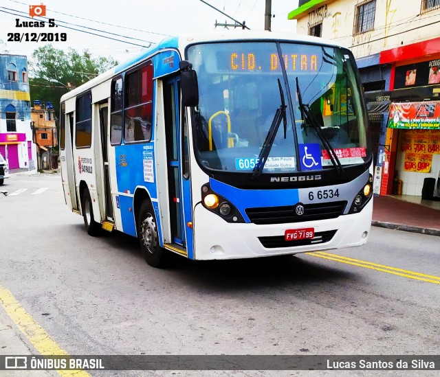 Transwolff Transportes e Turismo 6 6534 na cidade de São Paulo, São Paulo, Brasil, por Lucas Santos da Silva. Número da foto: #7380125.