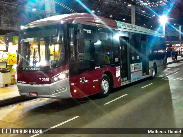 Viação Campo Belo 7 2915 na cidade de São Paulo, São Paulo, Brasil, por Matheus  Daniel. ID da foto: 7381261.