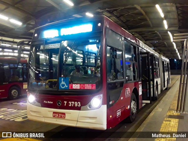 Viação Metrópole Paulista - Zona Sul 7 3793 na cidade de São Paulo, São Paulo, Brasil, por Matheus  Daniel. ID da foto: 7381344.