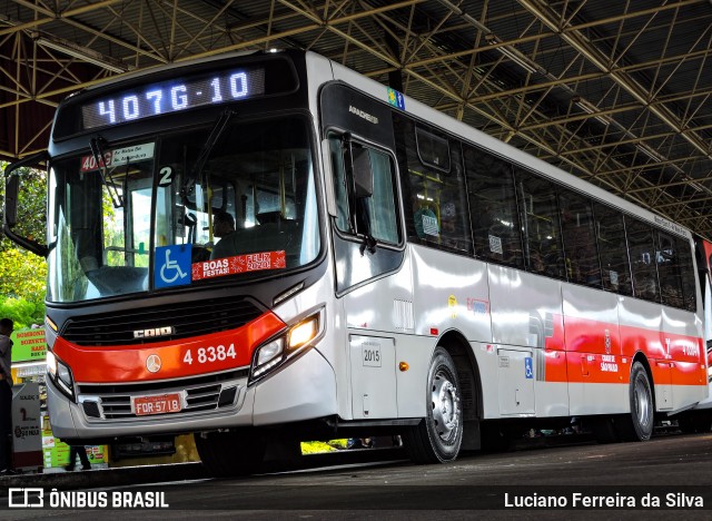Express Transportes Urbanos Ltda 4 8384 na cidade de São Paulo, São Paulo, Brasil, por Luciano Ferreira da Silva. ID da foto: 7379776.