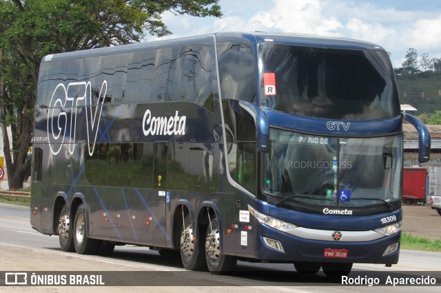 Viação Cometa 18309 na cidade de Conselheiro Lafaiete, Minas Gerais, Brasil, por Rodrigo  Aparecido. Número da foto: #7379570.