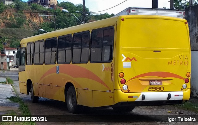 Via Metro Transportes Urbanos 2980 na cidade de Ilhéus, Bahia, Brasil, por Igor Teixeira. ID da foto: 7381920.