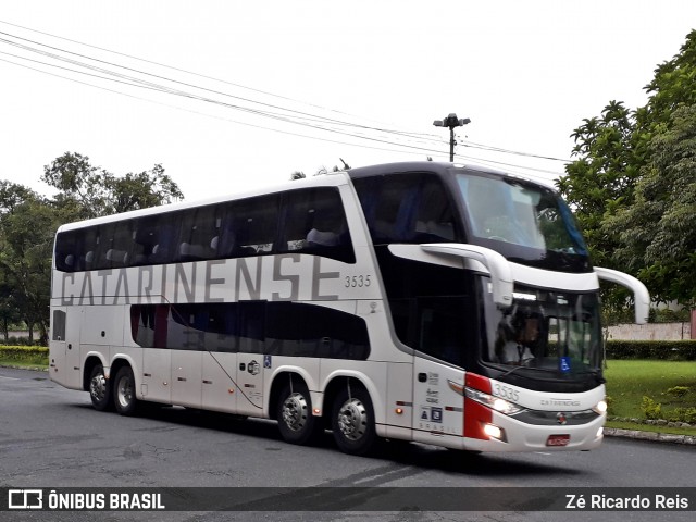 Auto Viação Catarinense 3535 na cidade de Blumenau, Santa Catarina, Brasil, por Zé Ricardo Reis. ID da foto: 7379968.