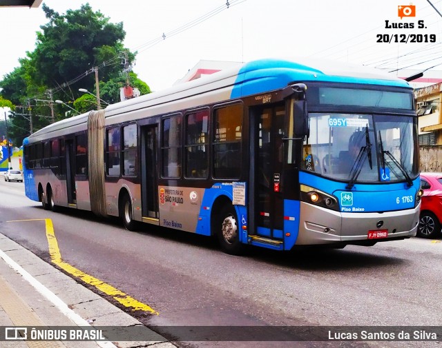 Viação Grajaú S.A. 6 1763 na cidade de São Paulo, São Paulo, Brasil, por Lucas Santos da Silva. Número da foto: #7378220.