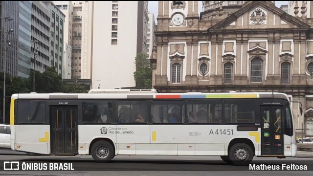 Real Auto Ônibus A41451 na cidade de Rio de Janeiro, Rio de Janeiro, Brasil, por Matheus Feitosa . Número da foto: #7380971.