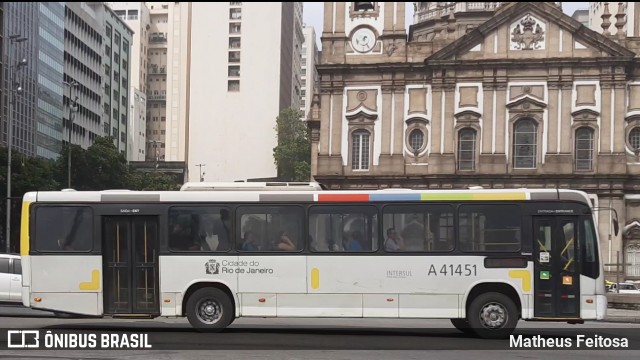 Real Auto Ônibus A41451 na cidade de Rio de Janeiro, Rio de Janeiro, Brasil, por Matheus Feitosa . ID da foto: 7380971.