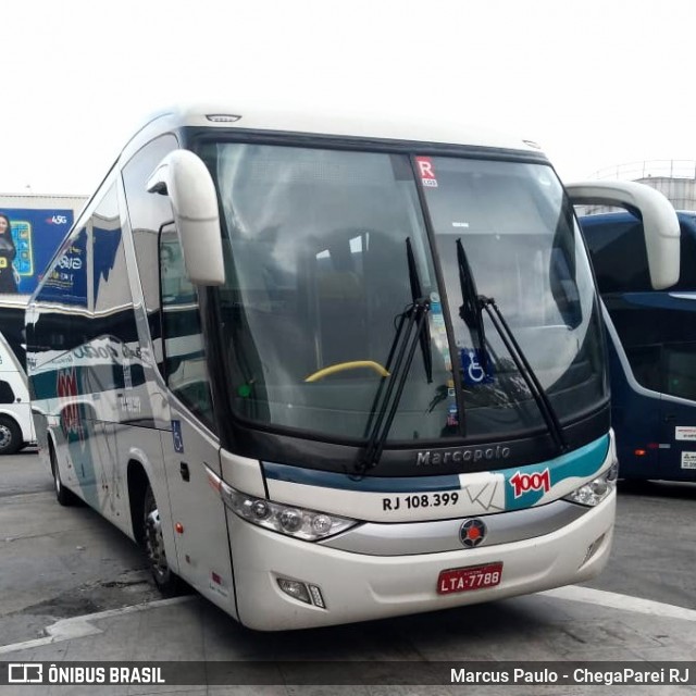 Auto Viação 1001 RJ 108.399 na cidade de Rio de Janeiro, Rio de Janeiro, Brasil, por Marcus Paulo - ChegaParei RJ. Número da foto: #7378590.