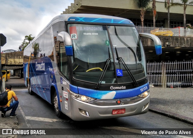 Viação Cometa 15133 na cidade de Belo Horizonte, Minas Gerais, Brasil, por Vicente de Paulo Alves. ID da foto: 7292749.