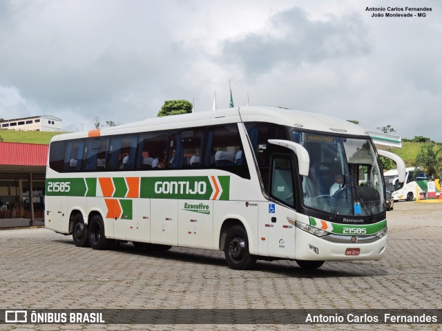 Empresa Gontijo de Transportes 21585 na cidade de João Monlevade, Minas Gerais, Brasil, por Antonio Carlos Fernandes. ID da foto: 7292893.