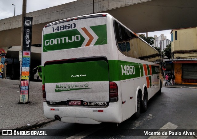 Empresa Gontijo de Transportes 14860 na cidade de Belo Horizonte, Minas Gerais, Brasil, por Vicente de Paulo Alves. ID da foto: 7294153.