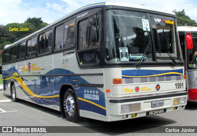 Vip Bus Comércio de Ônibus 1991 na cidade de São Paulo, São Paulo, Brasil, por Carlos Júnior. Número da foto: #7294984.