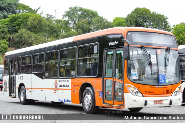 TRANSPPASS - Transporte de Passageiros 8 1013 na cidade de São Paulo, São Paulo, Brasil, por Matheus Gabriel dos Santos. ID da foto: 7295632.