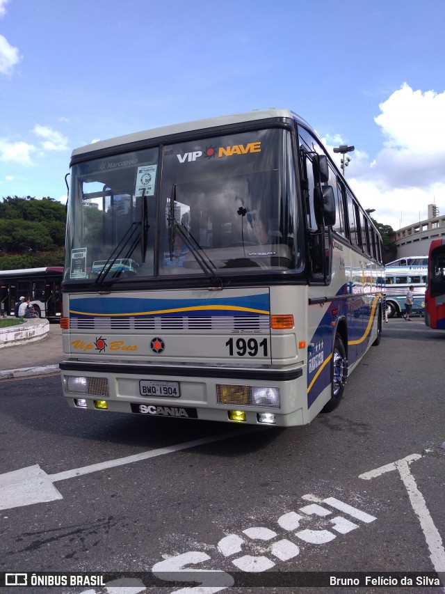 Vip Bus Comércio de Ônibus 1991 na cidade de São Paulo, São Paulo, Brasil, por Bruno  Felício da Silva. Número da foto: #7292910.