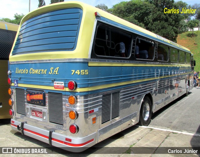 Viação Cometa 7455 na cidade de São Paulo, São Paulo, Brasil, por Carlos Júnior. ID da foto: 7295049.