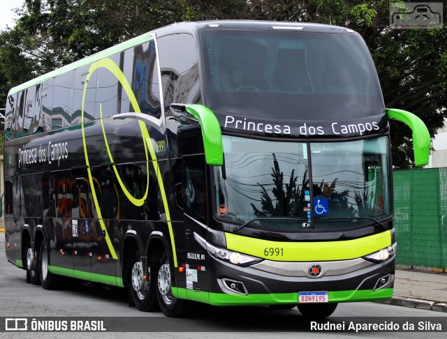 Expresso Princesa dos Campos 6991 na cidade de São Paulo, São Paulo, Brasil, por Rudnei Aparecido da Silva. ID da foto: 7295050.