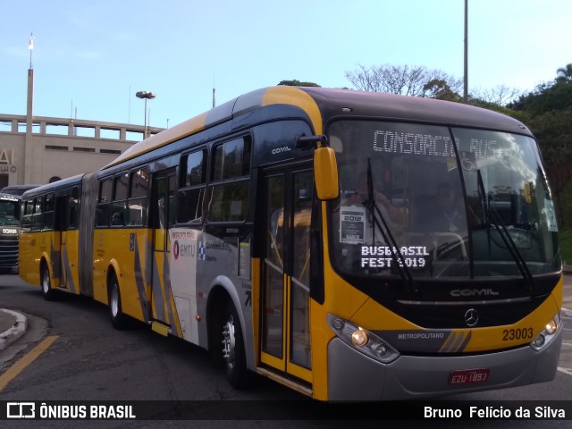 Transportes Capellini 23003 na cidade de São Paulo, São Paulo, Brasil, por Bruno  Felício da Silva. Número da foto: #7292917.