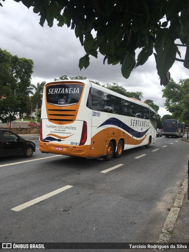 Viação Sertaneja 20191 na cidade de Belo Horizonte, Minas Gerais, Brasil, por Tarcisio Rodrigues da Silva. ID da foto: 7293737.