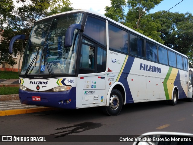 Faleiros Turismo 1400 na cidade de Osvaldo Cruz, São Paulo, Brasil, por Carlos Vinicius Estevão Menezes. ID da foto: 7293793.