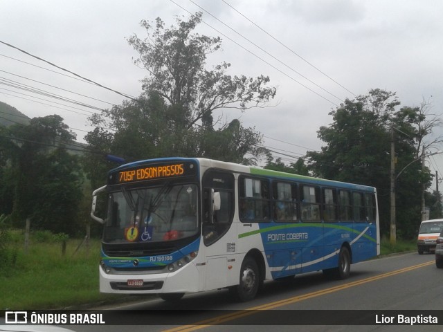 Viação Ponte Coberta RJ 190.108 na cidade de Nova Iguaçu, Rio de Janeiro, Brasil, por Lior Baptista. Número da foto: #7296509.