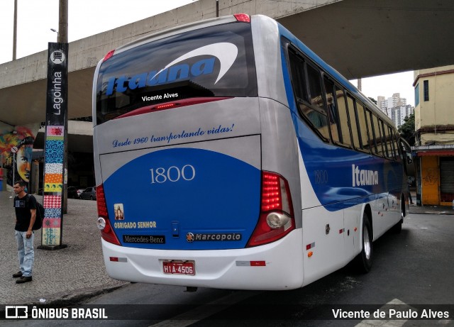 Viação Itaúna 1800 na cidade de Belo Horizonte, Minas Gerais, Brasil, por Vicente de Paulo Alves. ID da foto: 7297476.