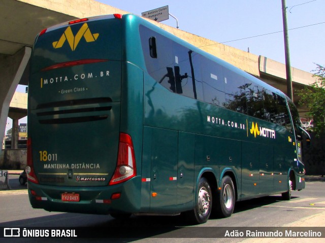 Viação Motta 18011 na cidade de Belo Horizonte, Minas Gerais, Brasil, por Adão Raimundo Marcelino. ID da foto: 7298420.