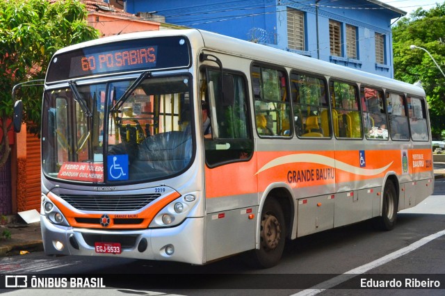 Transportes Coletivos Grande Bauru 2219 na cidade de Bauru, São Paulo, Brasil, por Eduardo Ribeiro. Número da foto: #7295984.
