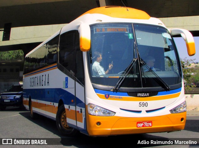 Viação Sertaneja 590 na cidade de Belo Horizonte, Minas Gerais, Brasil, por Adão Raimundo Marcelino. Número da foto: #7298282.