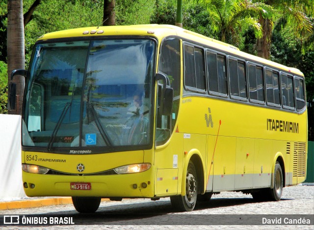 Viação Itapemirim 8543 na cidade de Fortaleza, Ceará, Brasil, por David Candéa. ID da foto: 7296397.