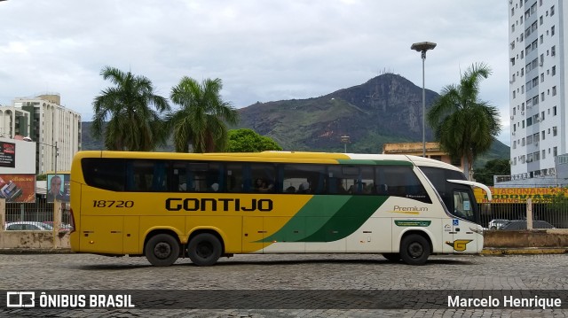 Empresa Gontijo de Transportes 18720 na cidade de Governador Valadares, Minas Gerais, Brasil, por Marcelo Henrique. ID da foto: 7296230.