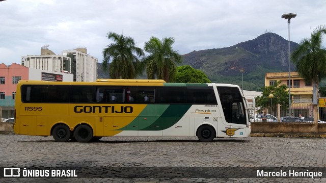 Empresa Gontijo de Transportes 11595 na cidade de Governador Valadares, Minas Gerais, Brasil, por Marcelo Henrique. ID da foto: 7296229.