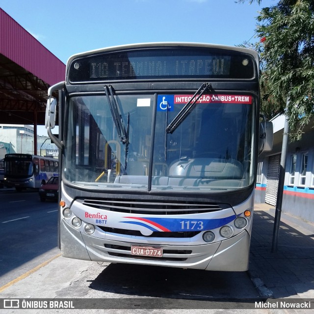 BBTT - Benfica Barueri Transporte e Turismo 1173 na cidade de Itapevi, São Paulo, Brasil, por Michel Nowacki. ID da foto: 7300825.