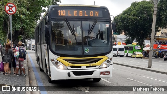 Real Auto Ônibus A41317 na cidade de Rio de Janeiro, Rio de Janeiro, Brasil, por Matheus Feitosa . Número da foto: #7300936.