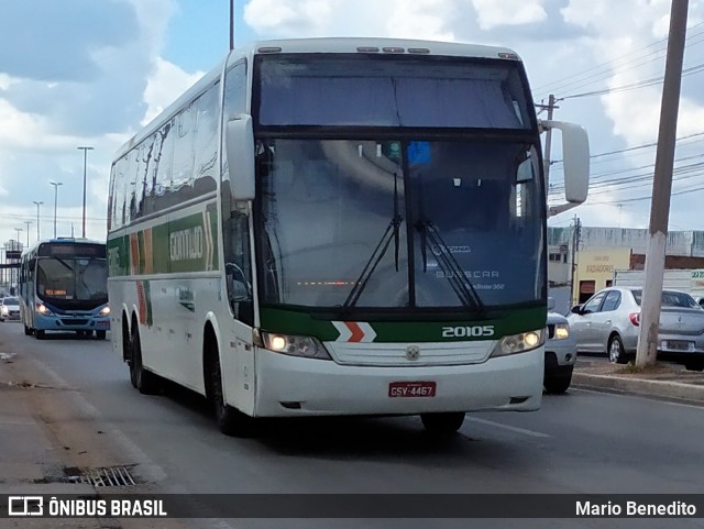 Empresa Gontijo de Transportes 20105 na cidade de Cuiabá, Mato Grosso, Brasil, por Mario Benedito. ID da foto: 7298863.