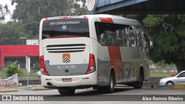 Viação Cidade do Aço RJ 174.185 na cidade de Resende, Rio de Janeiro, Brasil, por Alex Ramos Ribeiro. Número da foto: #7300097.